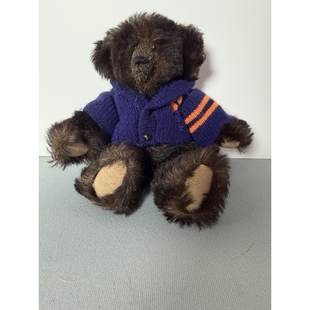 Wanda Shope Wandabear Teddy bear With Varsity Sweater 10 Inches Mohair